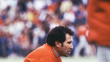 Oct, 1980;  USA; FILE PHOTO; Indiana Hoosiers football head coach Lee Corso on the sideline during the 1980 season. Mandatory Credit: Malcolm Emmons-USA TODAY NETWORK
