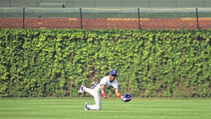 May 10, 1991; Chicago, IL, USA; FILE PHOTO; Chicago Cubs outfielder Jerome Walton in action May 10, 1991; Chicago, IL, USA; FILE PHOTO; Chicago Cubs outfielder Jerome Walton in action