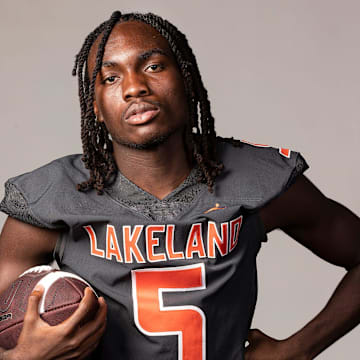 Shanard Clower scored three touchdown's in Lakeland's 35-34 overtime victory over Lake Mary - twice scoring on 80-yard receptions and also returning a kickoff 98-yards for a score. His third score came with less than 30 seconds remaining in the fourth quarter to help the Dreadnaughts reach overtiem.