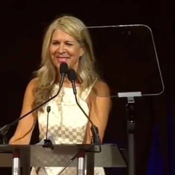 Mary Kay Cabot referenced Bill Belichick in her acceptance speech for the Bill Nunn Memorial Award
