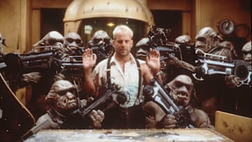 1997 Bruce Willis stars in the new movie "The Fifth Element"