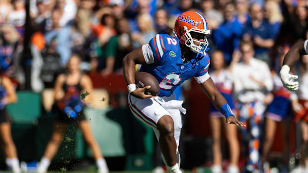Florida Gators quarterback DJ Lagway (2) 