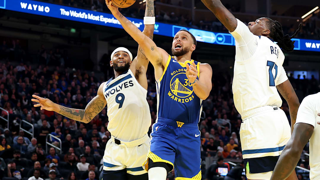 Nickeil Alexander-Walker, Stephen Curry, Naz Reid