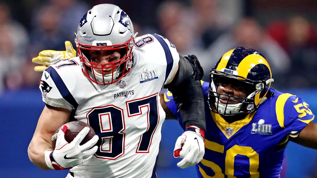 New England Patriots tight end Rob Gronkowski 