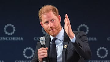 Prince Harry speaks about mental health with Diana Award recipients