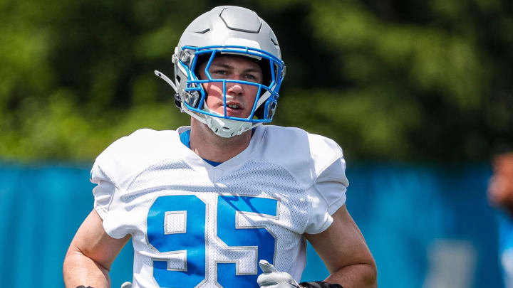 Detroit Lions defensive lineman Mathieu Betts (95) 