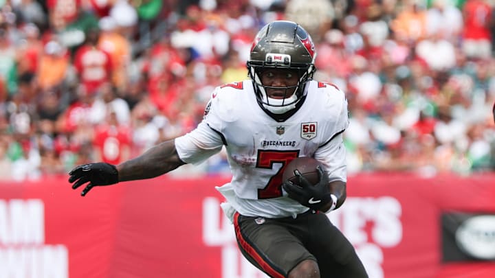 The latest update on Tampa Bay Buccaneers' RB Bucky Irving isn't exactly news that will fill fans with hope. (Mandatory Credit: Nathan Ray Seebeck-Imagn Images)