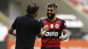 Cuca e Gabigol trabalharam juntos no Santos, em 2018.