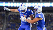 Kentucky tight ends Willie Rodriguez (81) and Josh Kattus (84) provide a nice duo for the Wildcats.