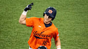 Ike Irish homered in the first for the Auburn Tigers, but it was all downhill against the Texas Longhorns from there.