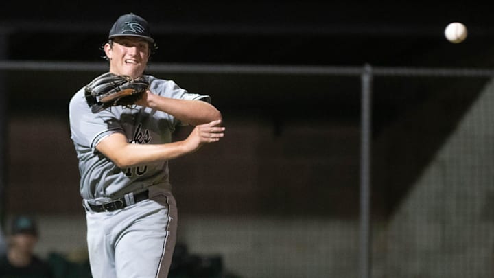 Coleman Borthwick, pictured here competing for the South Walton varsity baseball team (Florida), had an RBI double in Team USA's 10-0 win over China on Monday morning at the WBSC U-18 World Cup at Okinawa Cellular Stadium in Japan
