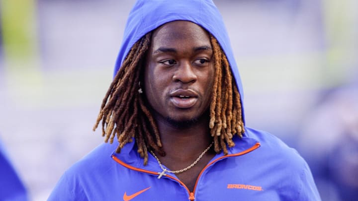 Nov 9, 2024; Boise, Idaho, USA; Boise State Broncos running back Ashton Jeanty (2) warms up before a game against the Nevada Wolf Pack at Albertsons Stadium. Mandatory Credit: Brian Losness-Imagn Images Nov 9, 2024; Boise, Idaho, USA; Boise State Broncos running back Ashton Jeanty (2) warms up before a game against the Nevada Wolf Pack at Albertsons Stadium. Mandatory Credit: Brian Losness-Imagn Images