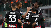 Il Milan festeggia dopo un gol 