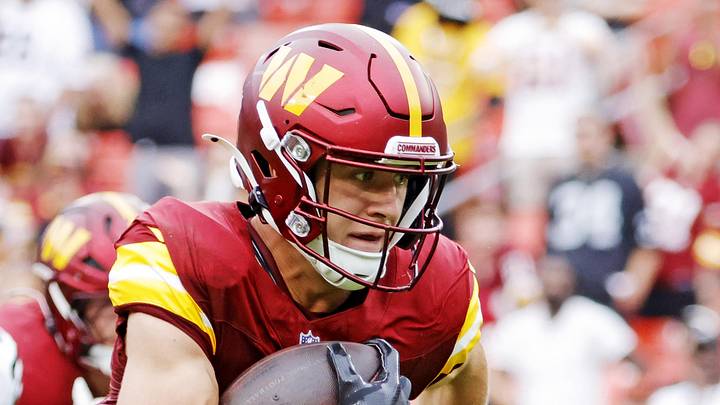 Washington Commanders wide receiver Luke McCaffrey