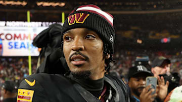 Washington Commanders quarterback Jayden Daniels