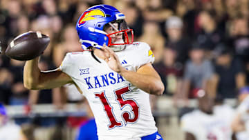 Kansas football quarterback Cole Ballard