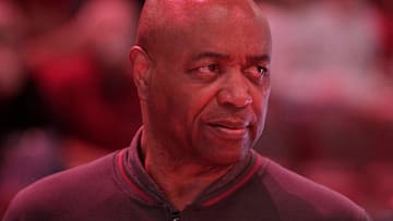 Feb 4, 2025; Tallahassee, Florida, USA; Florida State Seminoles head coach Leonard Hamilton before the game against the Notre Dame Fighting Irish at Donald L. Tucker Center. Mandatory Credit: Melina Myers-Imagn Images