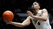 Purdue Boilermakers forward Trey Kaufman-Renn (4) shoots the ball 