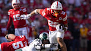 Running back Isaiah Mozee was one of just three true freshmen to play in every regular-season game for the Huskers this year,