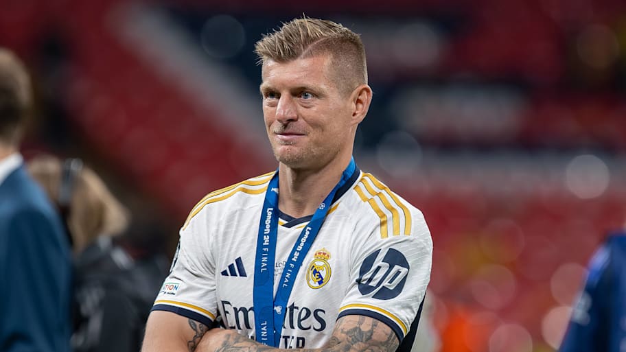 Toni Kroos smiling as Real Madrid.