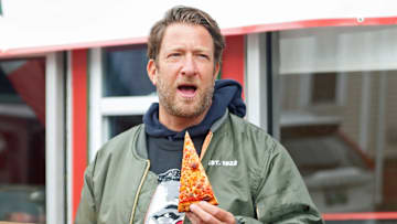 Barstool Sports founder and pizza influencer Dave Portnoy went on a four-shop tour of RI pizza places Thursday and stopped at Francesco's on Hope St. after owner Frank Schiavone got Portnoy's attention with some confident signage.