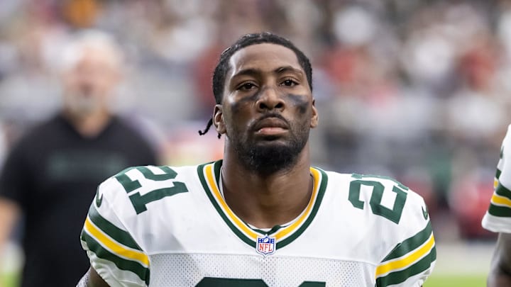 Green Bay Packers cornerback Nate Hobbs (21)