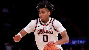 Dec 5, 2023; New York, New York, USA;  Illinois Fighting Illini guard Terrence Shannon Jr. (0)