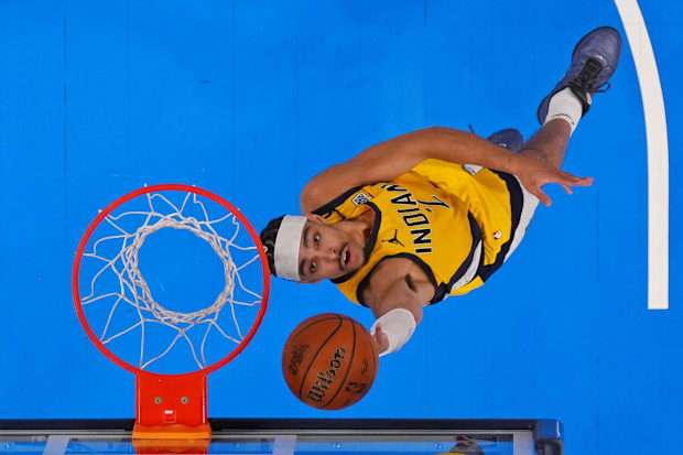 Indiana Pacers guard Andrew Nembhard (2). 