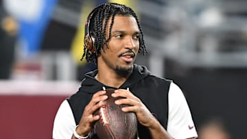 Washington Commanders quarterback Jayden Daniels