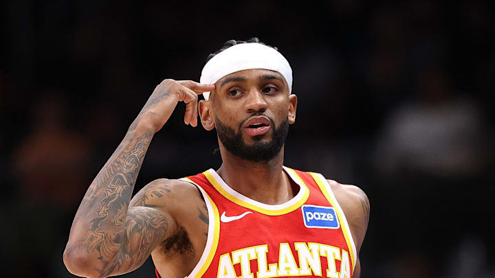 Nickeil Alexander-Walker celebrates against the Denver Nuggets