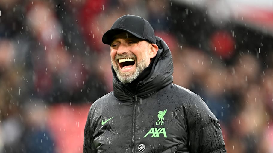Jürgen Klopp laughing.