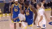 Draymond Green was quite happy he saw some missed free throws after he was called for a flagrant foul