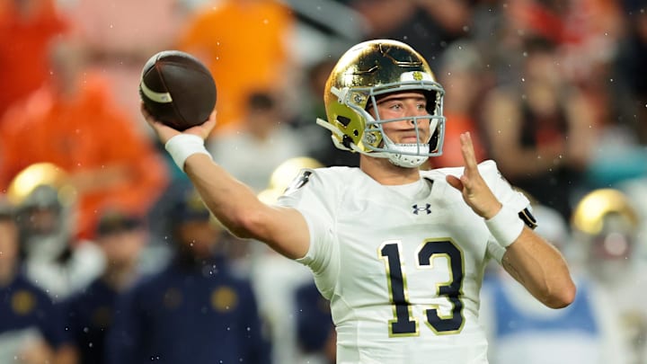 CJ Carr and the Fighting Irish need a solid showing this week against Texas A&M.