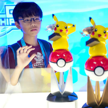 Trophies featured at the Pokemon World Championships