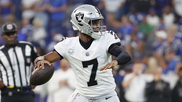 Las Vegas Raiders quarterback Geno Smith