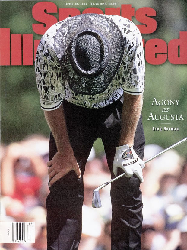 Greg Norman on the cover of Sports Illustrated after the 1996 Masters