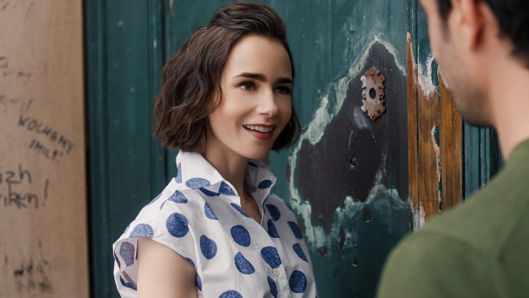 Emily In Paris. Lily Collins as Emily in episode 504 of Emily In Paris