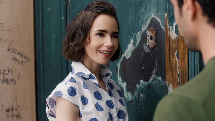 Emily In Paris. Lily Collins as Emily in episode 504 of Emily In Paris