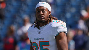 Miami Dolphins running back Jaylen Wright