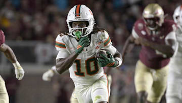 Miami Hurricanes wide receiver Malachi Toney