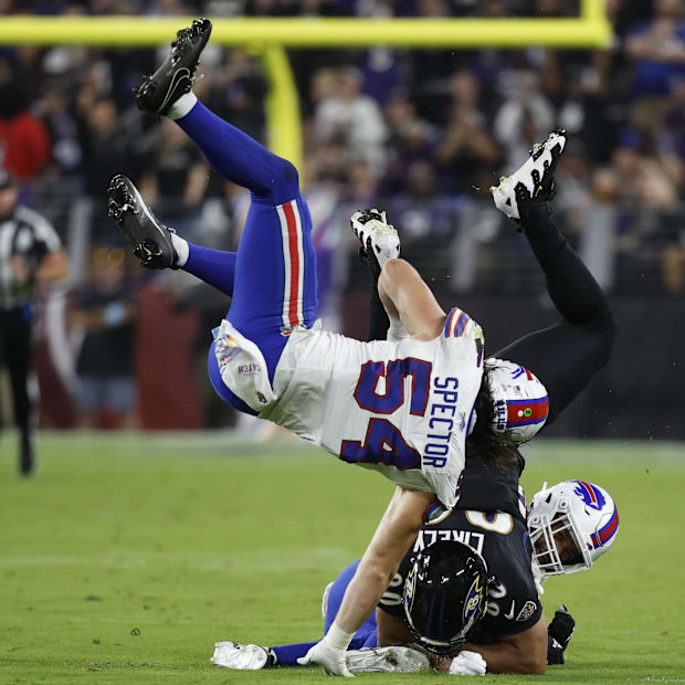 Baylon Spector upended