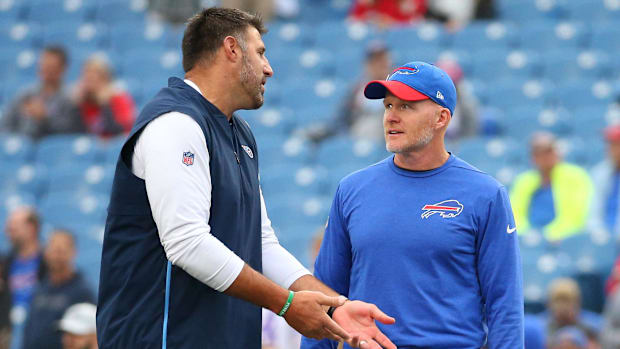 Sean McDermott and Mike Vrabel