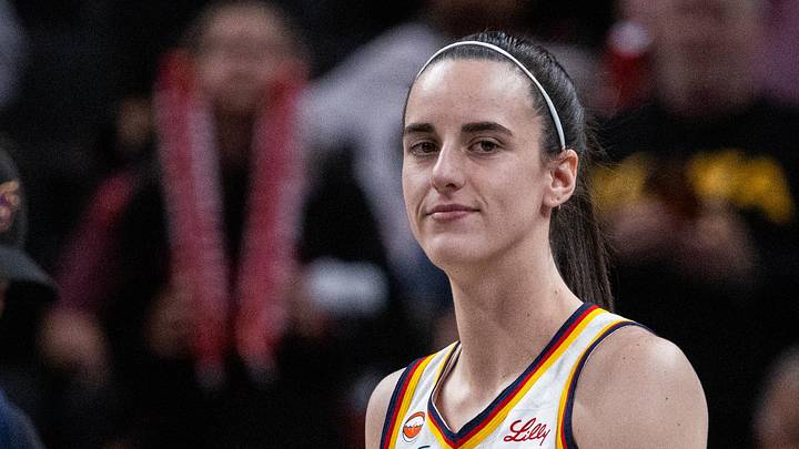 Apr 30, 2026; Indianapolis, IN, USA; Indiana Fever guard Caitlin Clark (22) before the game against the Dallas Wings at the Gainbridge Fieldhouse. Mandatory Credit: Trevor Ruszkowski-Imagn Images