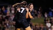 Mississippi State players celebrate a goal scored in the second half against Louisiana Tech on Thursday.