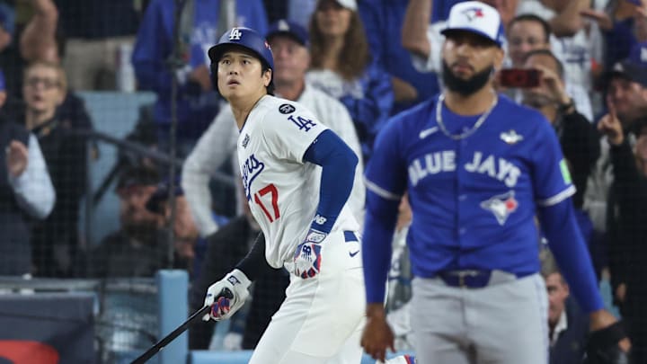 Shohei Ohtani crushed his second home run of Game 3 in the World Series Shohei Ohtani crushed his second home run of Game 3 in the World Series