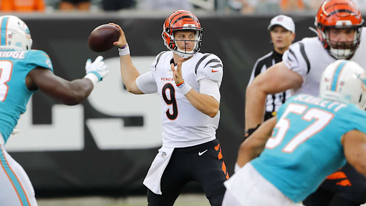 Jow Burrow and the Bengals are slight favorites against the Dolphins in NFL Week 16 action. Jow Burrow and the Bengals are slight favorites against the Dolphins in NFL Week 16 action.