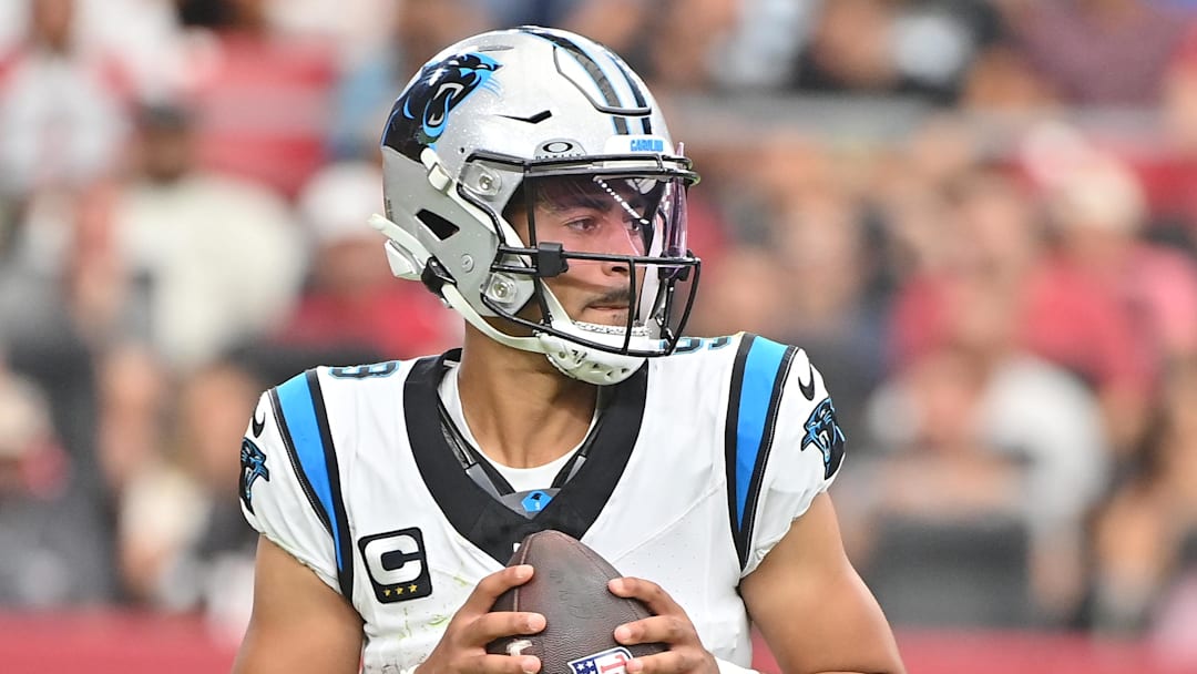Carolina Panthers quarterback Bryce Young