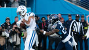 Indianapolis Colts wide receiver Michael Pittman Jr. (11) hauls in a game winning touchdown in