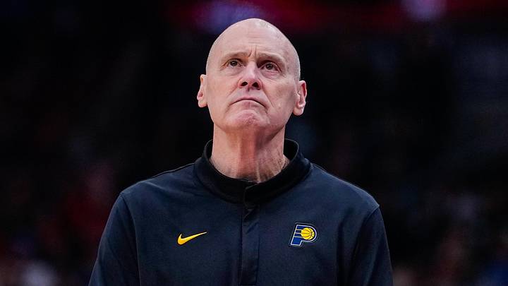 Indiana Pacers head coach Rick Carlisle looks on against the Toronto Raptors at Scotiabank Arena.