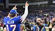 Josh Allen (left) and the Bills are betting public betting support in Week 11. 